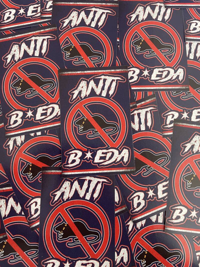 Anti B*eda stickers