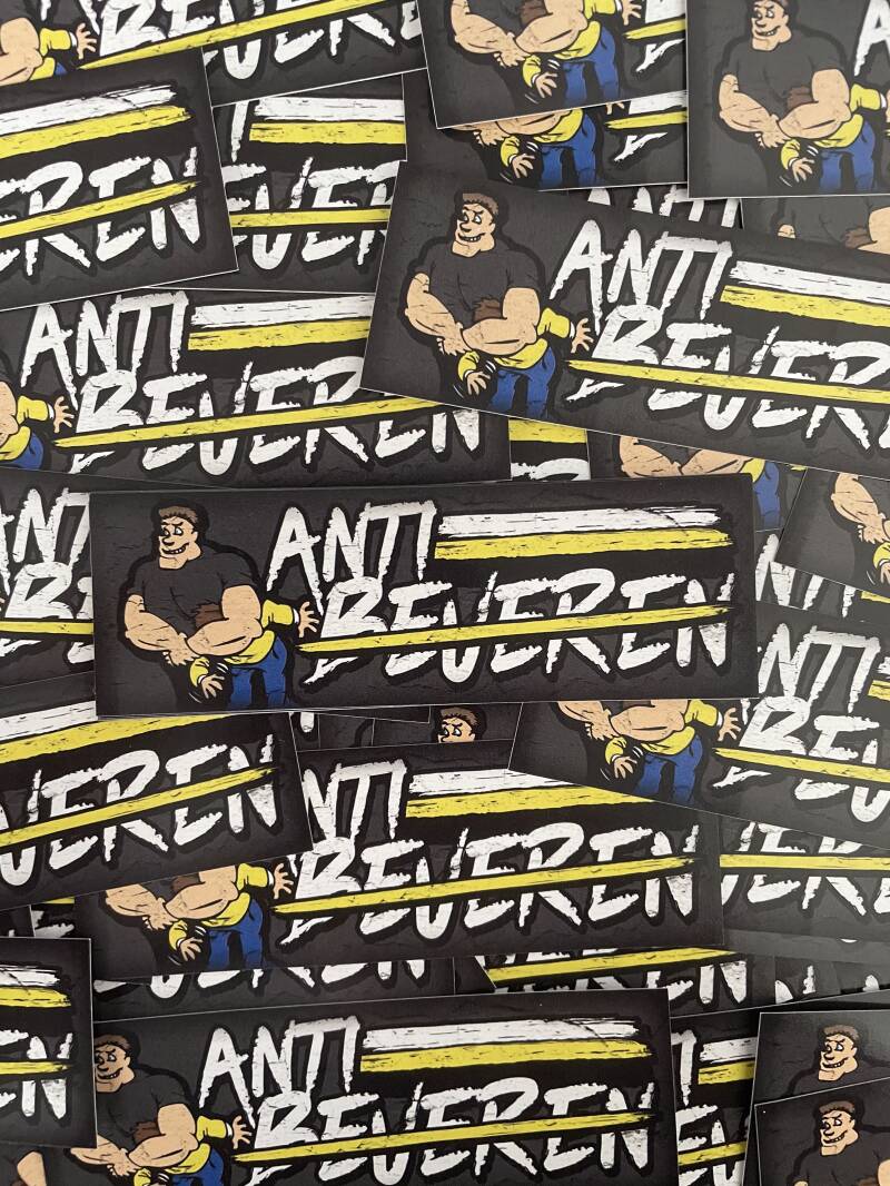 Anti Beveren stickers