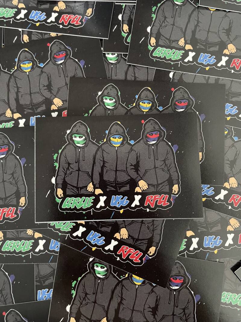 Cercle X USG X  RFCL stickers