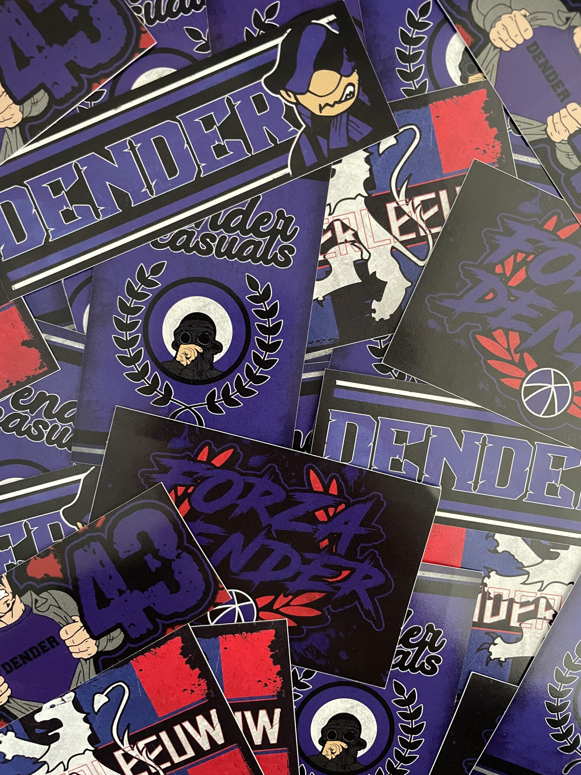 FCV Dender sticker mix