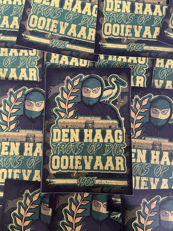 Den Haag trots op die ooievaar XXL stickers