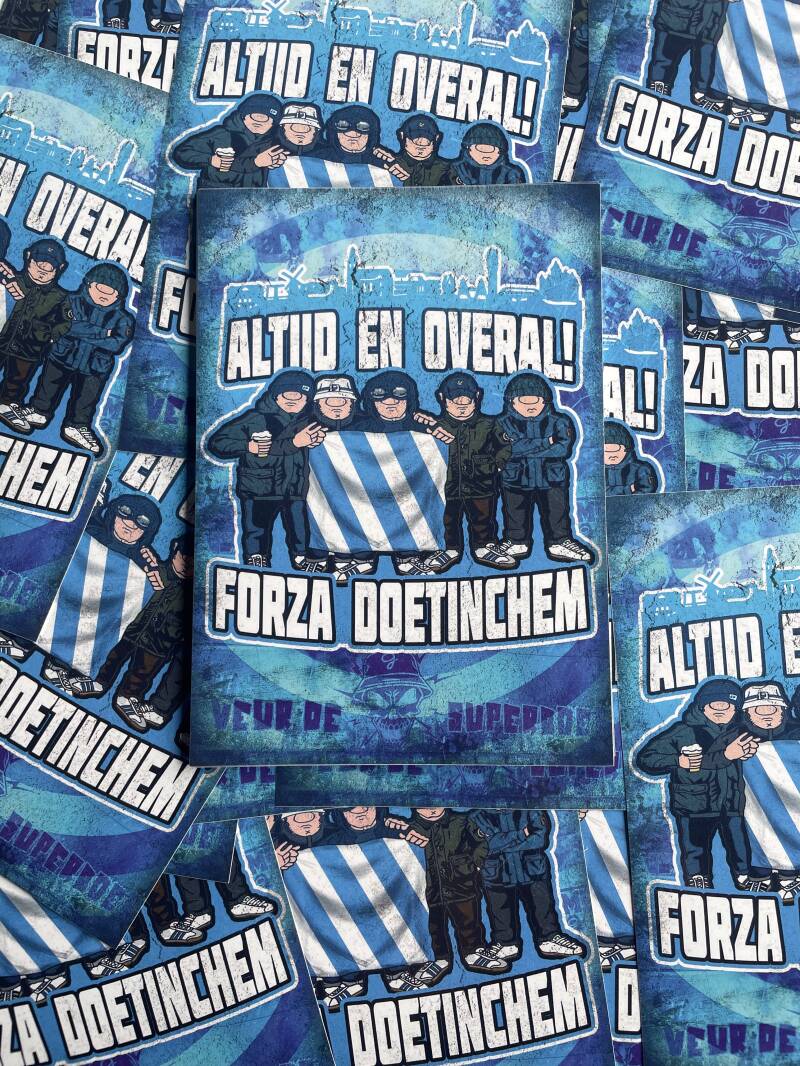 Altijd en overal Forza Doetinchem! XXL stickers