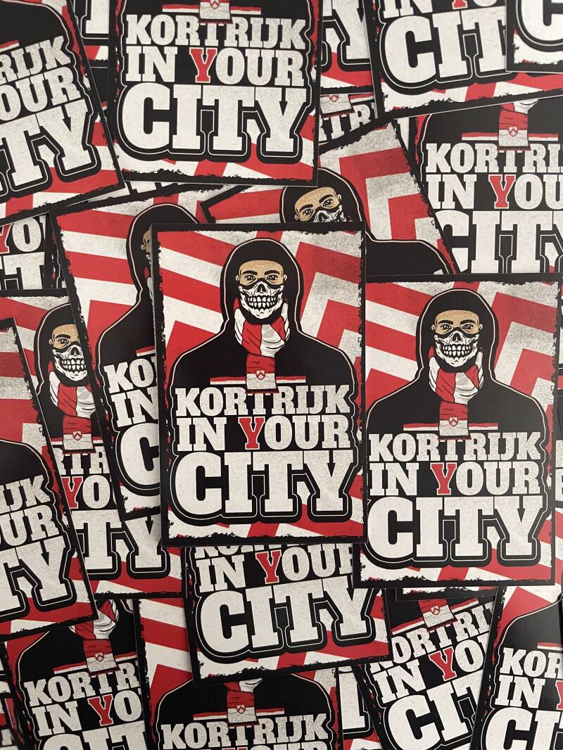 Kortrijk in your city stickers