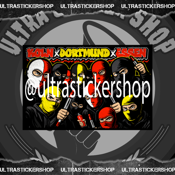 Köln X Dortmund X Essen Flagge