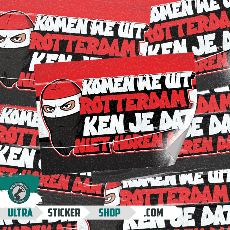 Komen we uit Rotterdam, Ken je dat niet horen dan stickers
