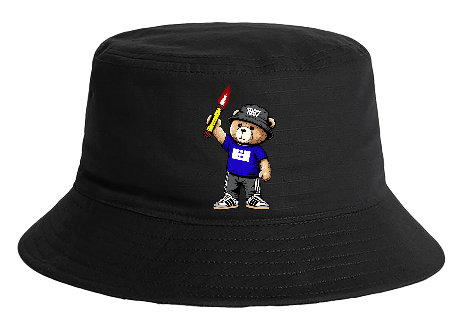 Linz 1997 bear bucket hat