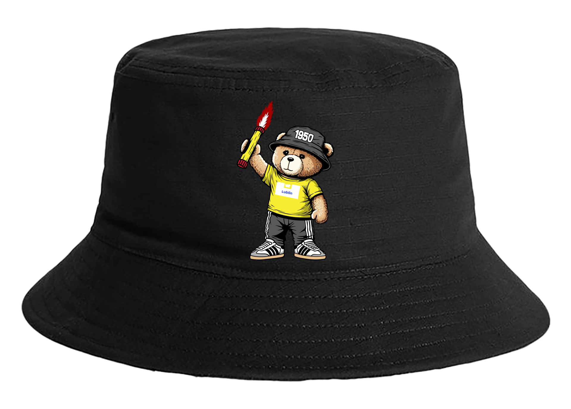 Lublin 1950 bear bucket hat
