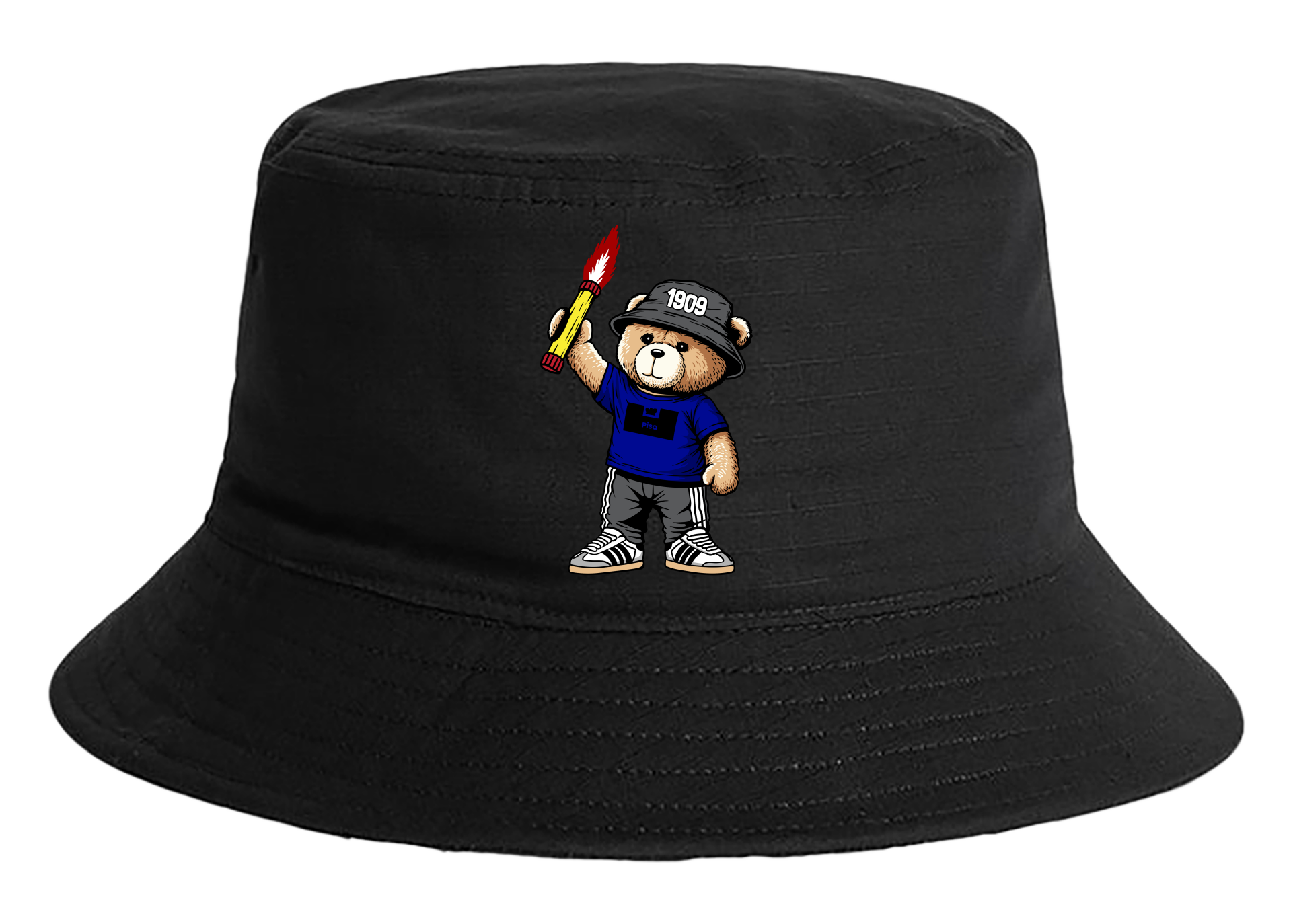 Pisa 1909 bear bucket hat