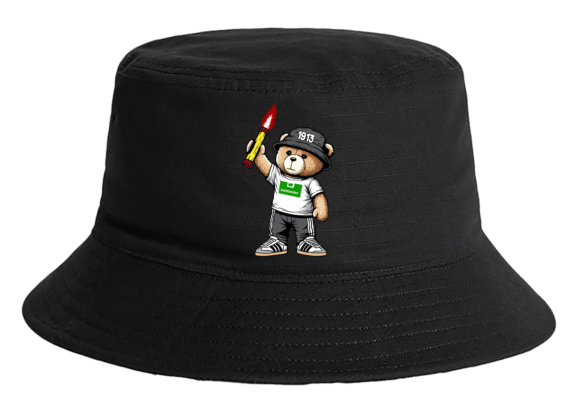 Santander 1913 bear bear bucket hat