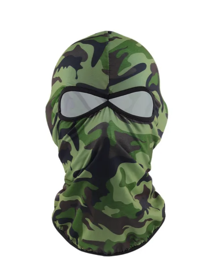 Balaclava army print green