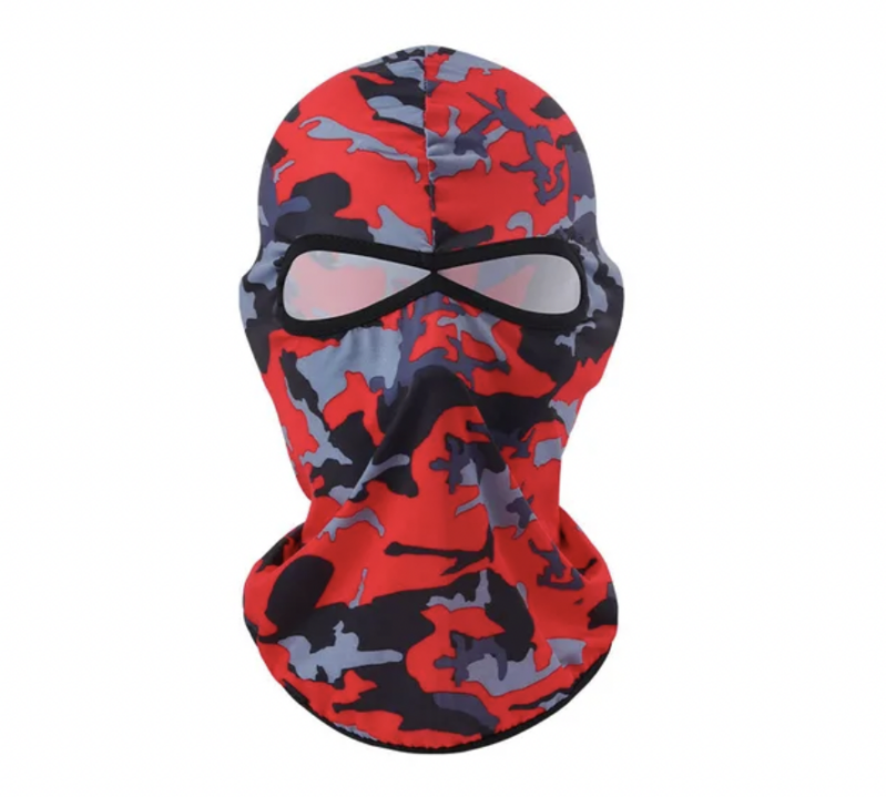 Balaclava army print red