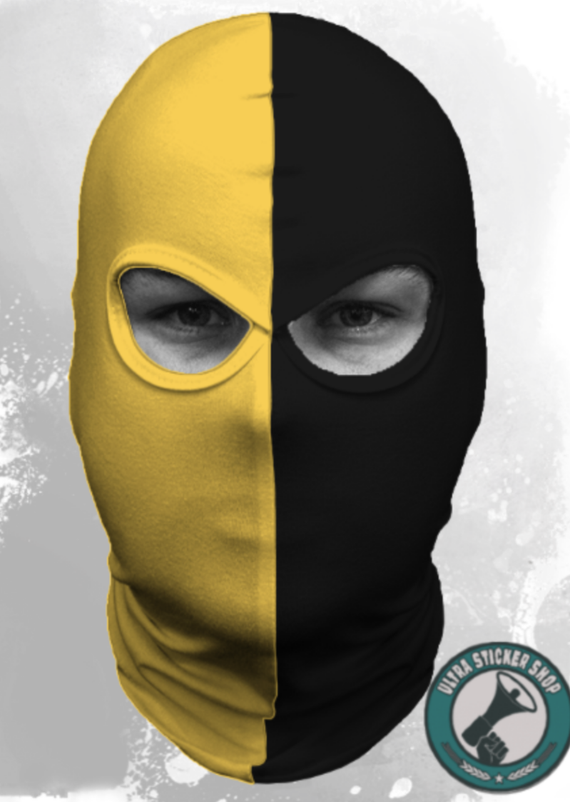 Balaclava yellow-black