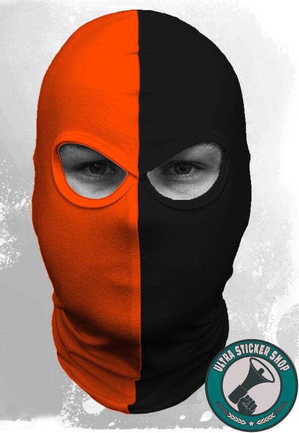 Balaclava orange-black