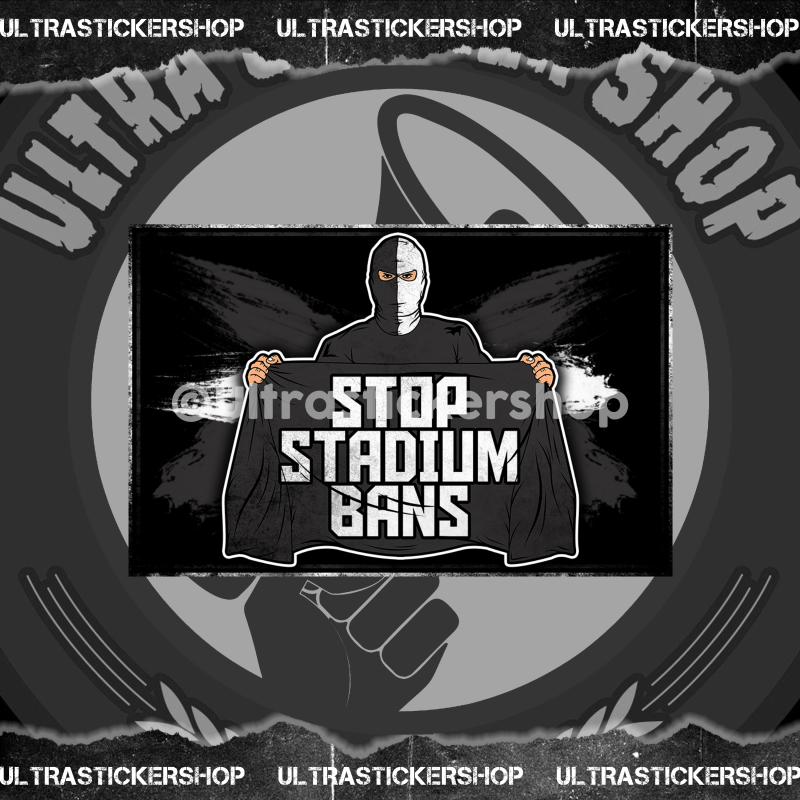 Stop stadium bans Flag