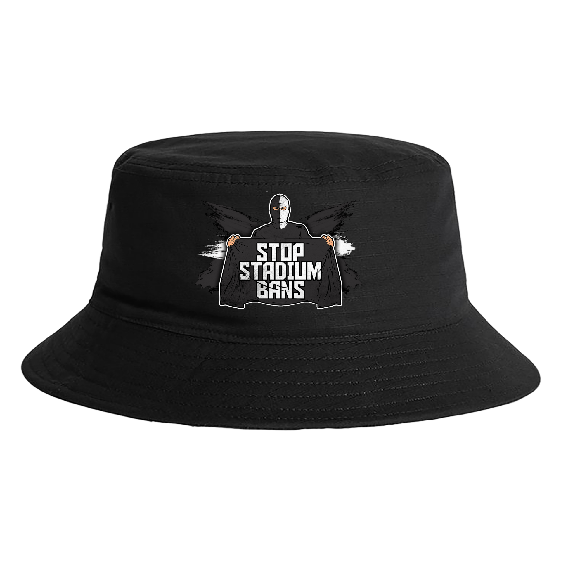 Stop stadium bans bucket hat