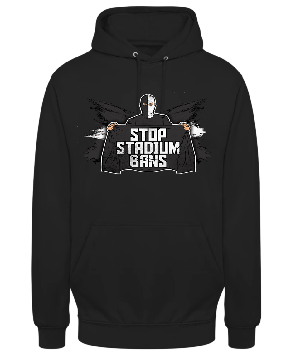 Stop stadium bans hoodie