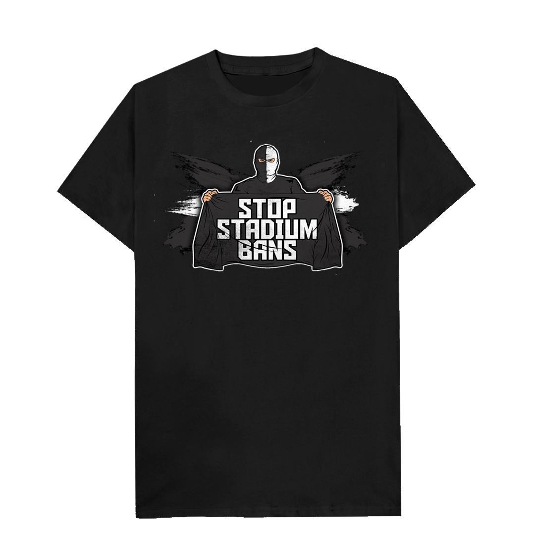 Stop stadium bans T-shirt