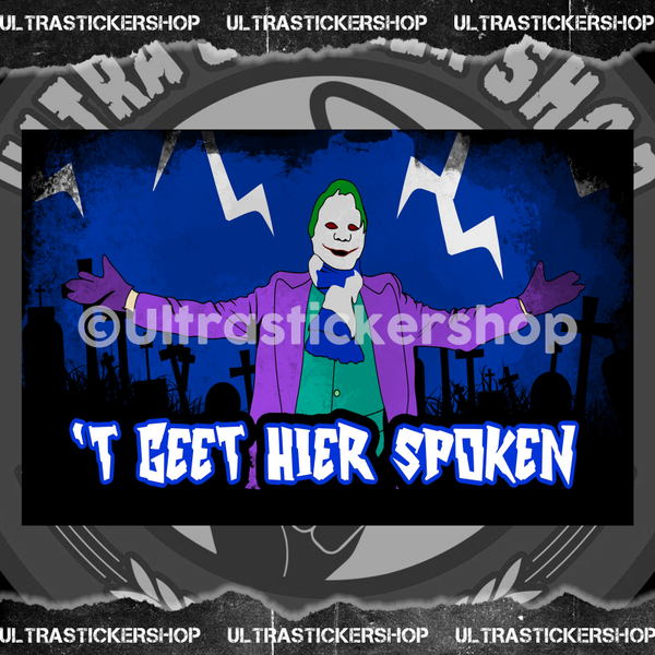 'T Geet hier spoken Flag