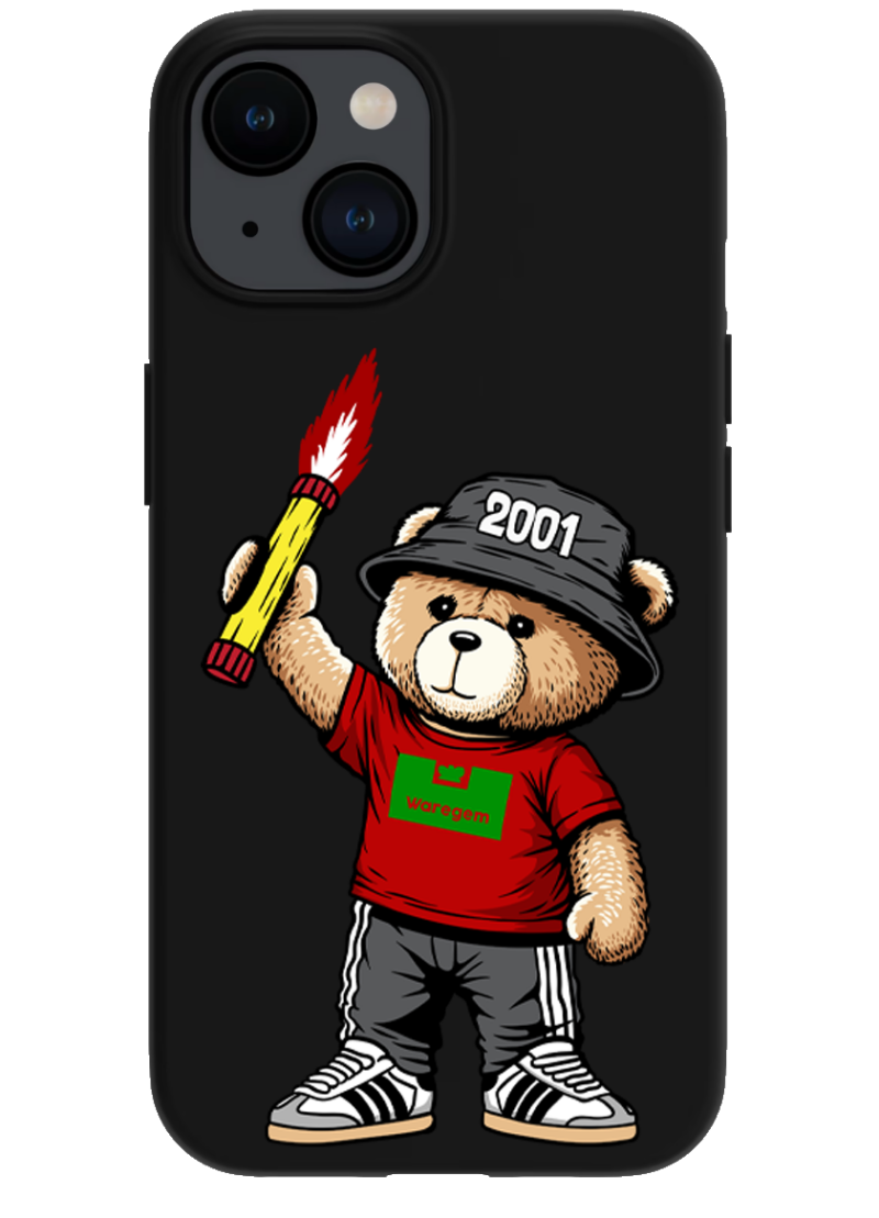 Waregem 2001 bear iPhone case