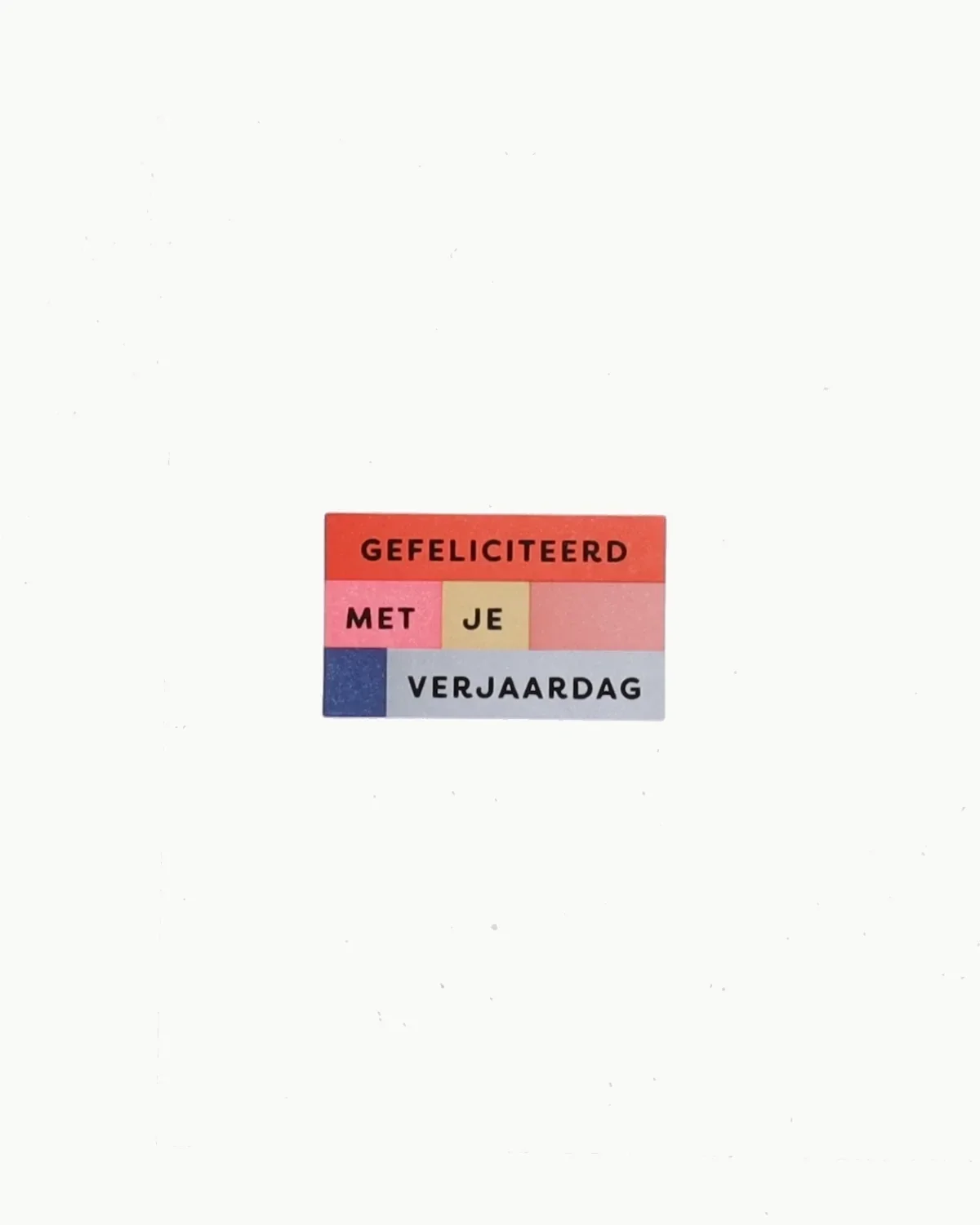 Gefeliciteerd met je verjaardag, 50 x 30 mm, 10 stuks