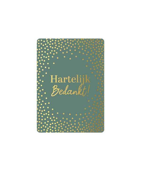 Hartelijk bedankt