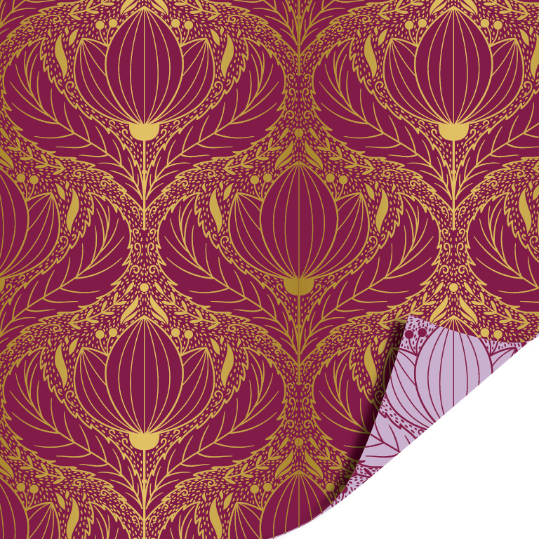 Luxury Lotus Purple, 70 x 200 cm