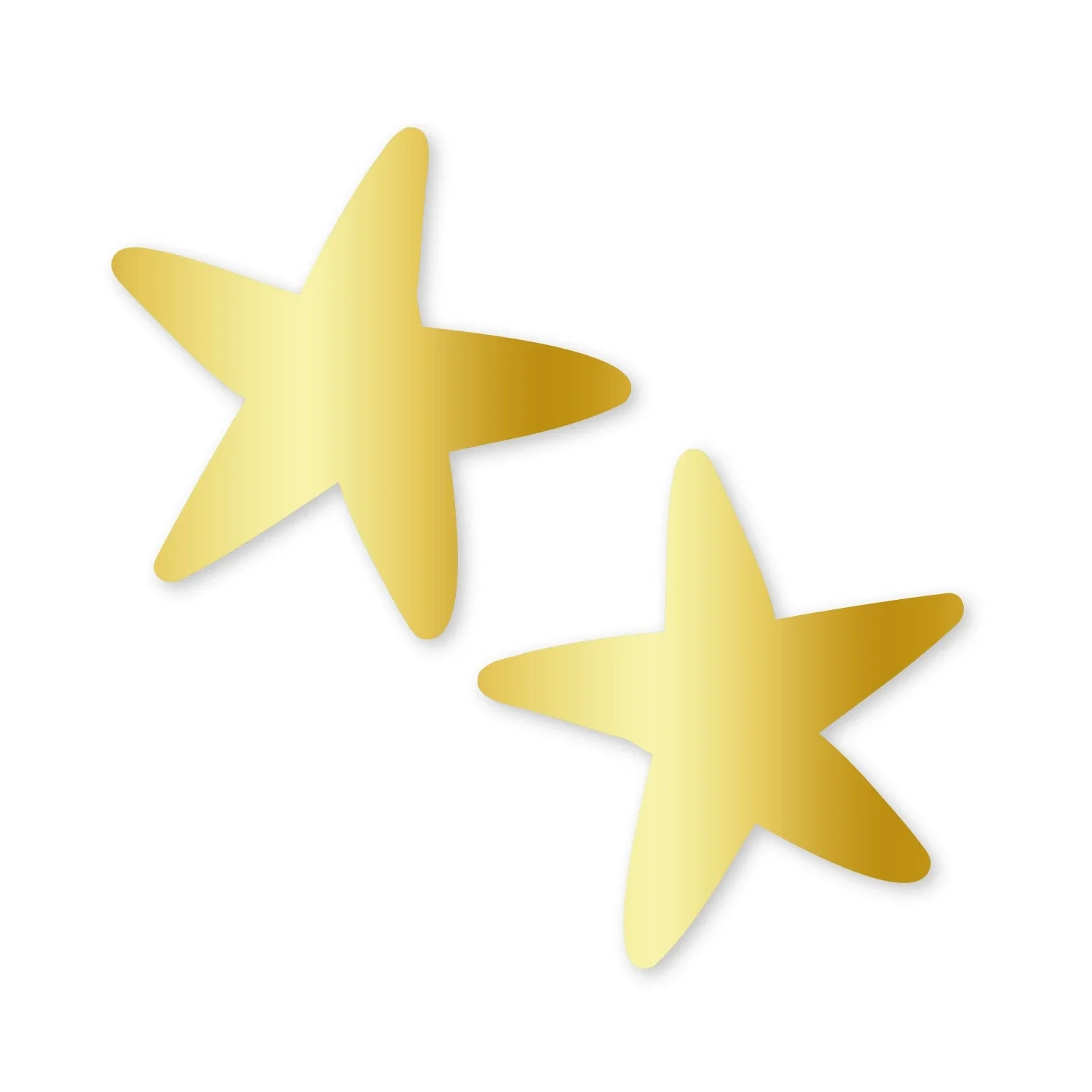 Sterren - Goud, 45 x 44 mm, 10 stuks