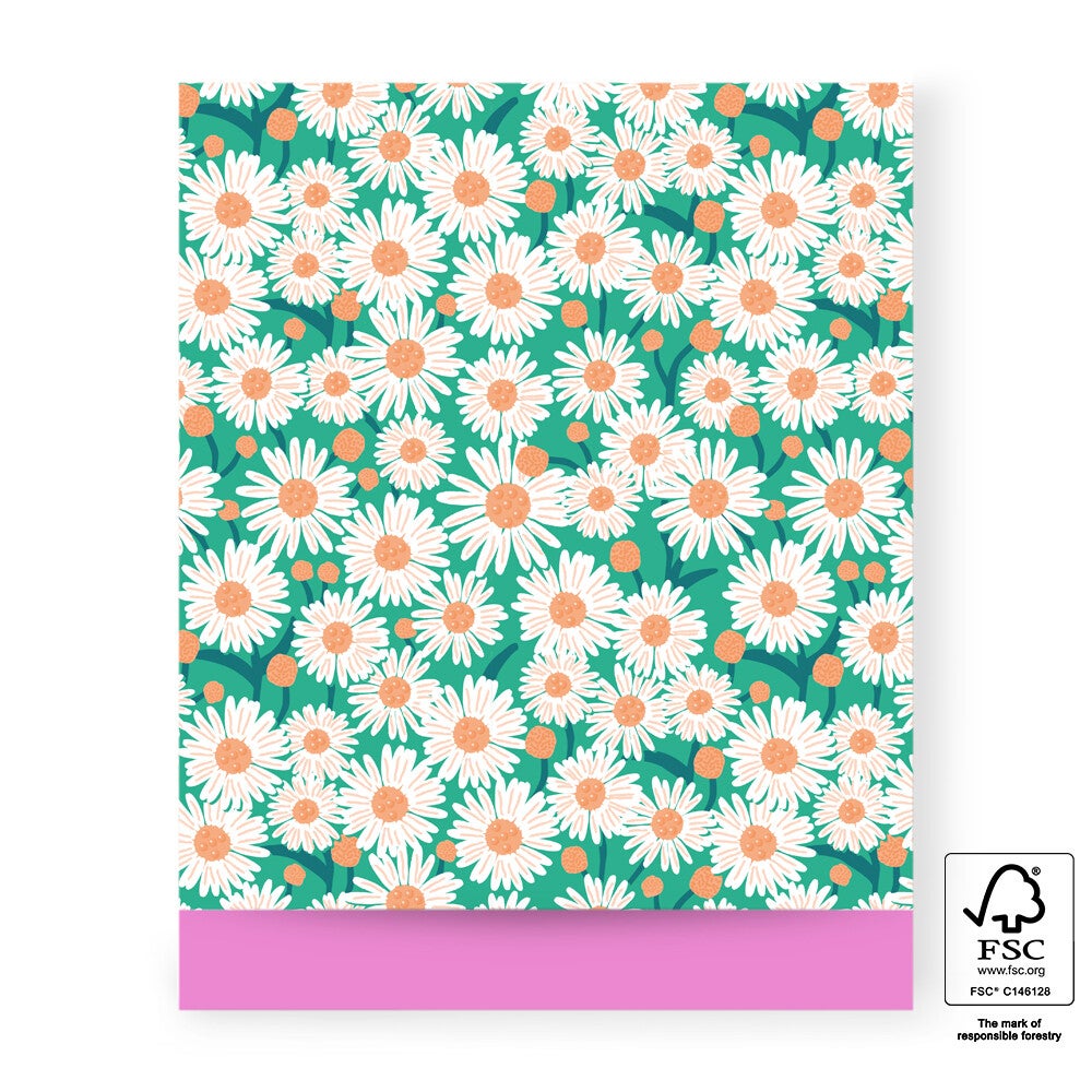 Daisy Green - Pink, 27 x 34 cm, 5 stuks
