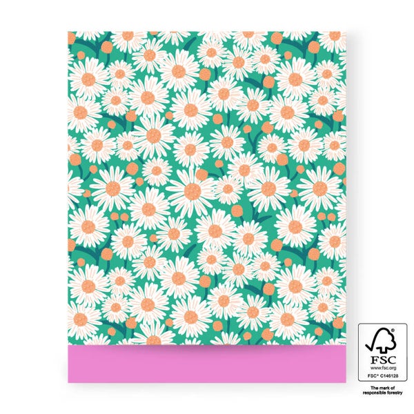 Daisy Green - Pink, 27 x 34 cm, 5 stuks