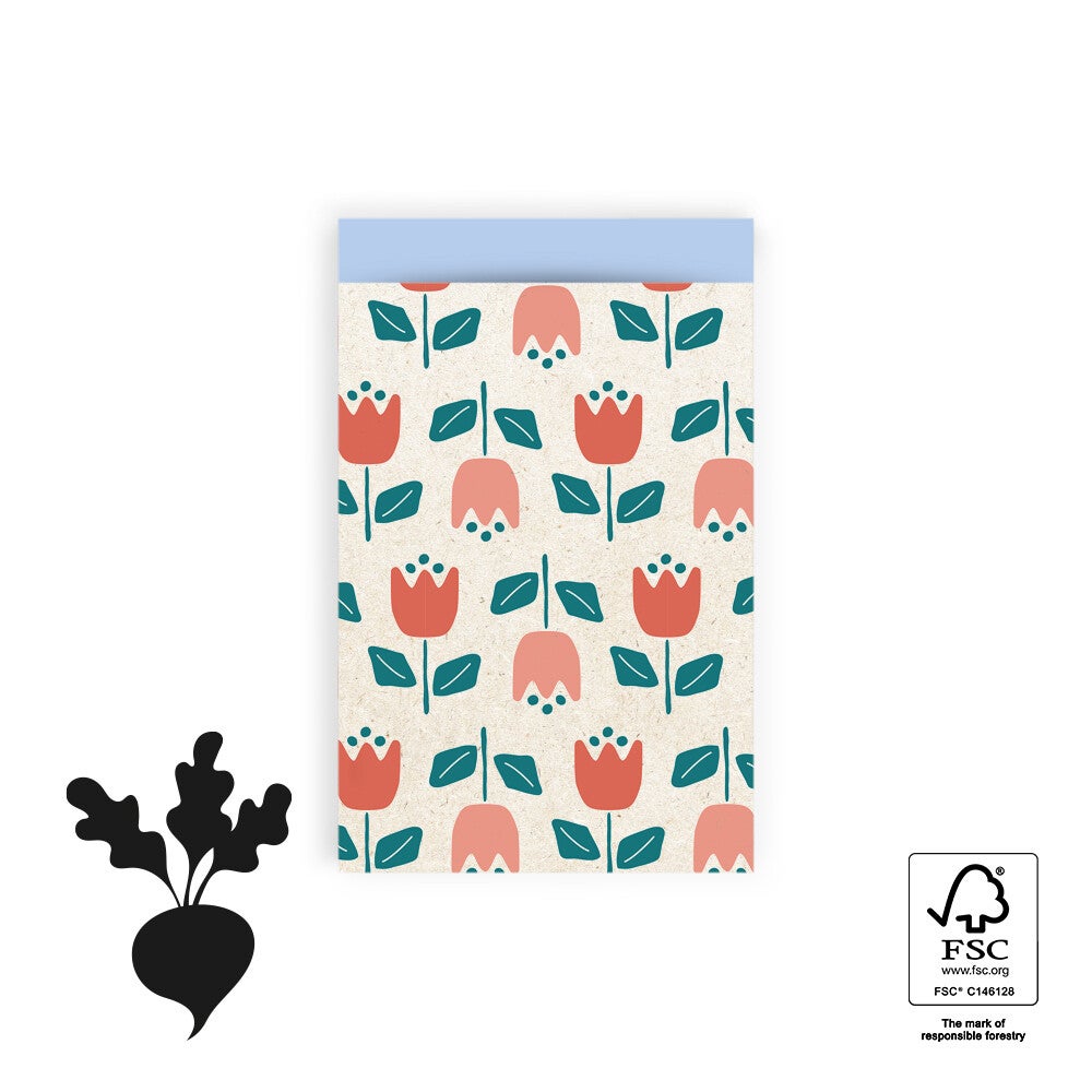 Tulip - Blue, 12 x 19 cm, 5 stuks