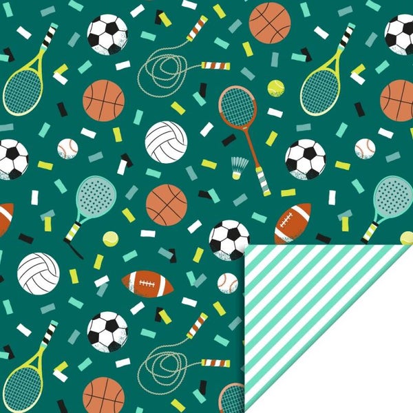 Sports - Stripe Mint, 70 x 300 cm