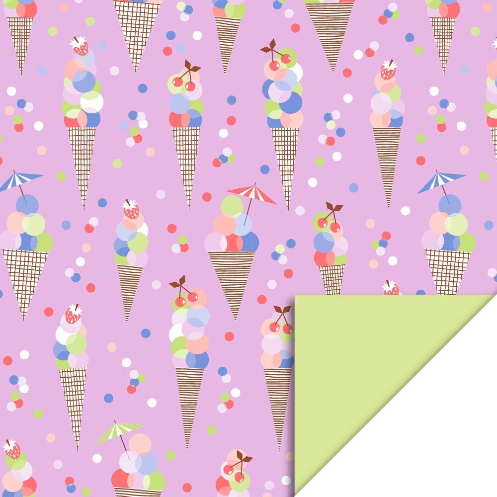 Ice Confetti Pink - Lime, 70 x 300 cm