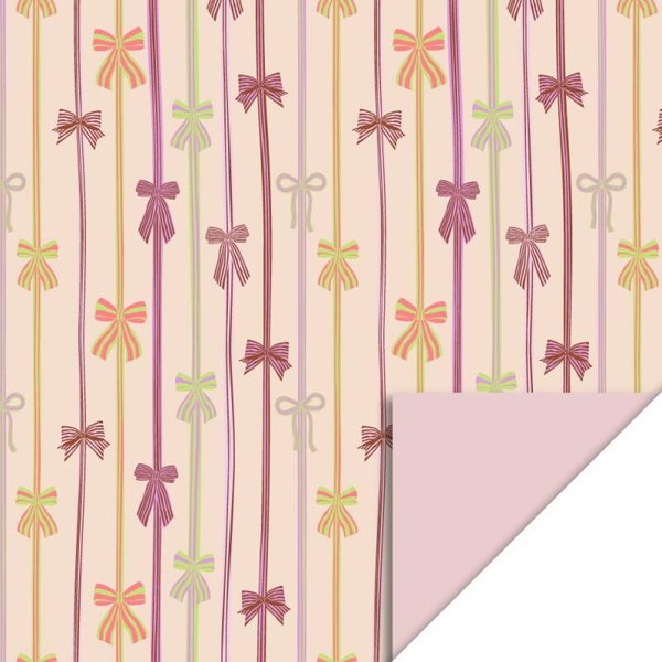 Bow Parade Peach - Pink, 70 x 300 cm