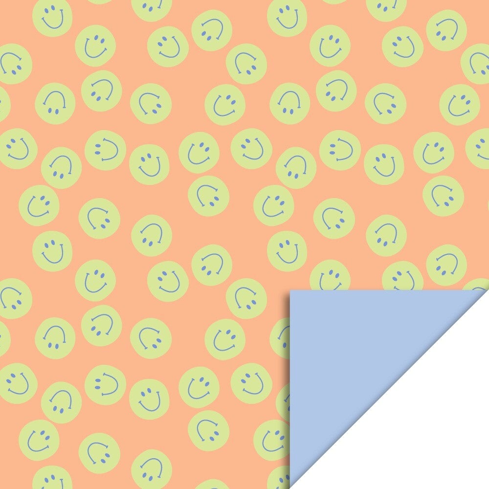 Smile Orange - Blue, 70 x 300 cm