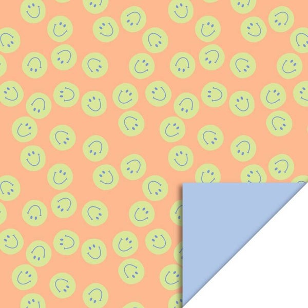 Smile Orange - Blue, 70 x 300 cm