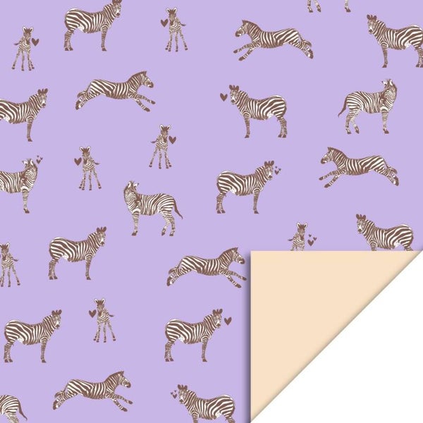 Zebra Lilac - Peach, 70 x 300 cm