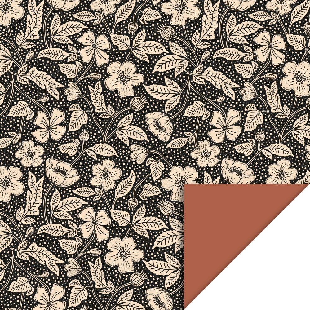 Poppy Black - Chocolate, 70 x 300 cm