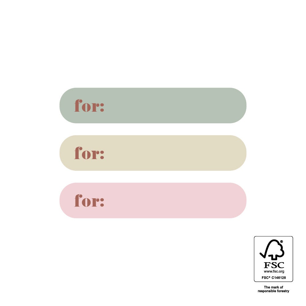 Name Label - Multi, 50 x 9,5 mm, 9 stuks