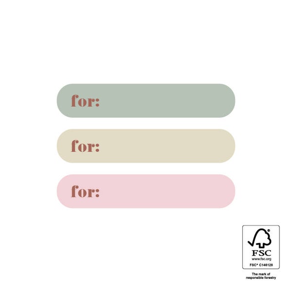 Name Label - Multi, 50 x 9,5 mm, 9 stuks