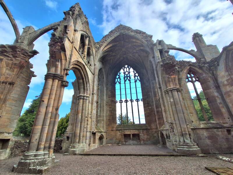 Melrose abbey, weer een mooie oude ruine