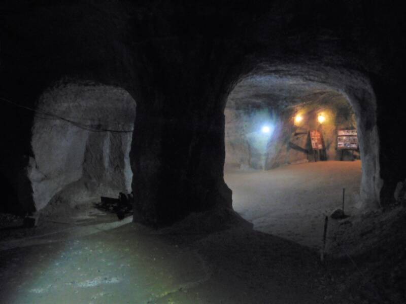 Beer Quarry caves, een beetje zoals onze grotten in het zuiden. Deze zijn echter door mijnbouw ontstaan