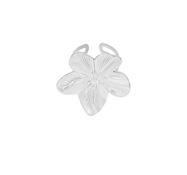 Ring petal pop zilver