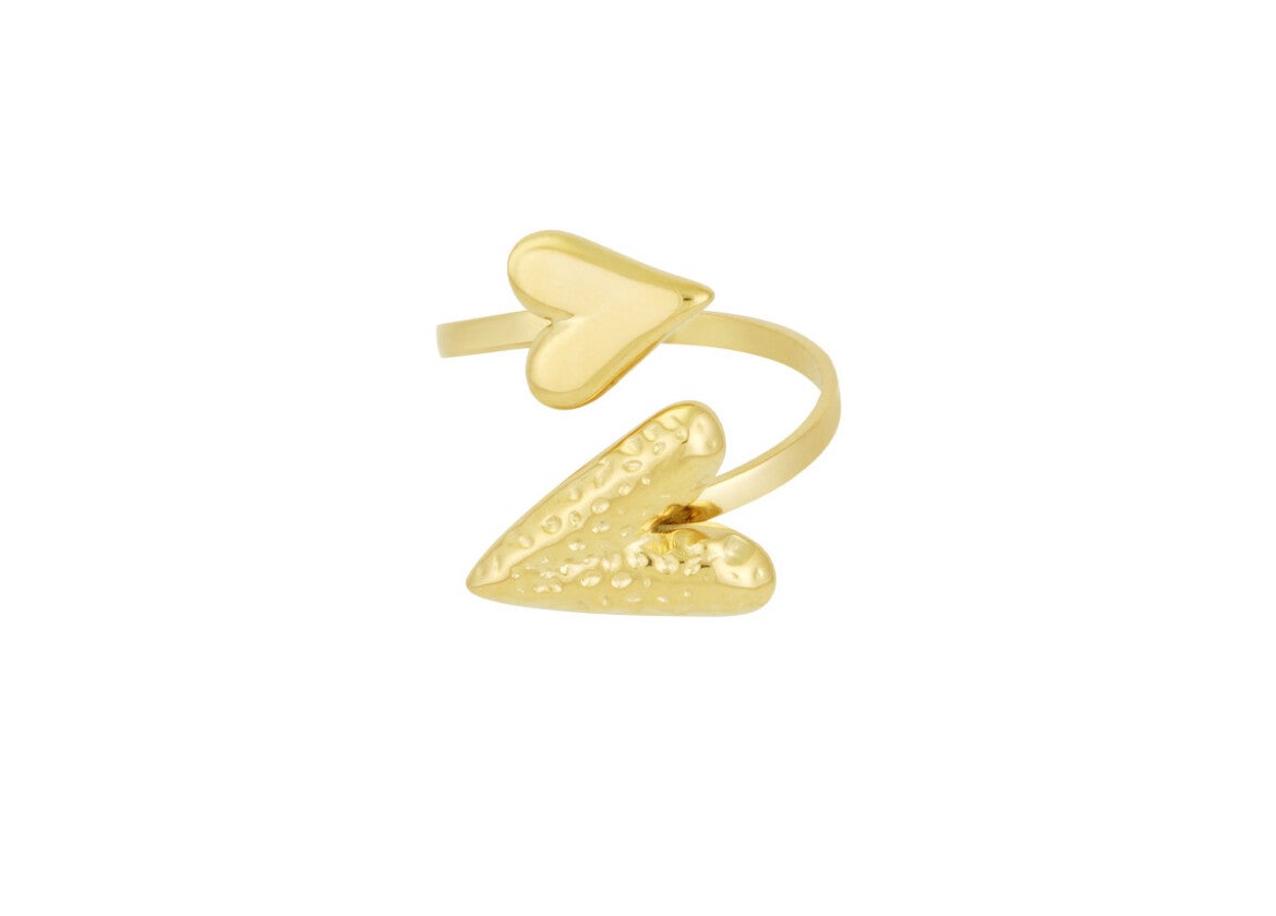 Dual affection ring gold