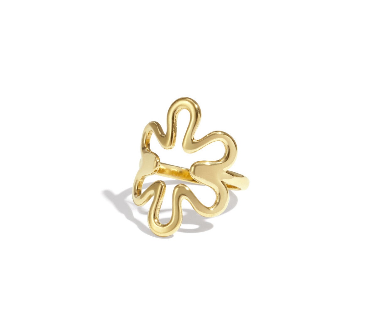 Blooming ring goud