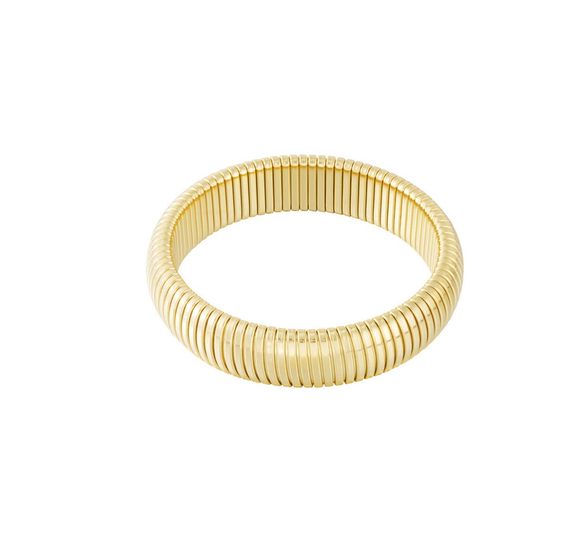 Bold and trendy armband goud