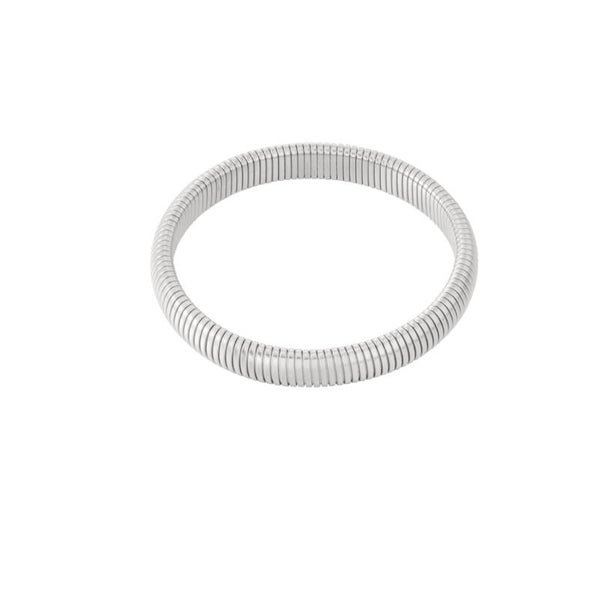 Bold and trendy armband zilver