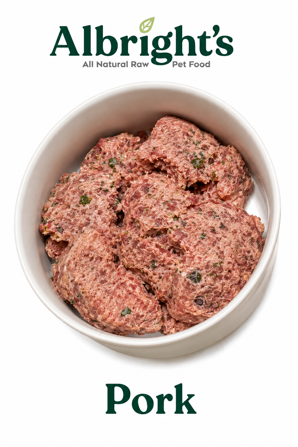Albright's Pork Complete & Balanced Raw Dog Food