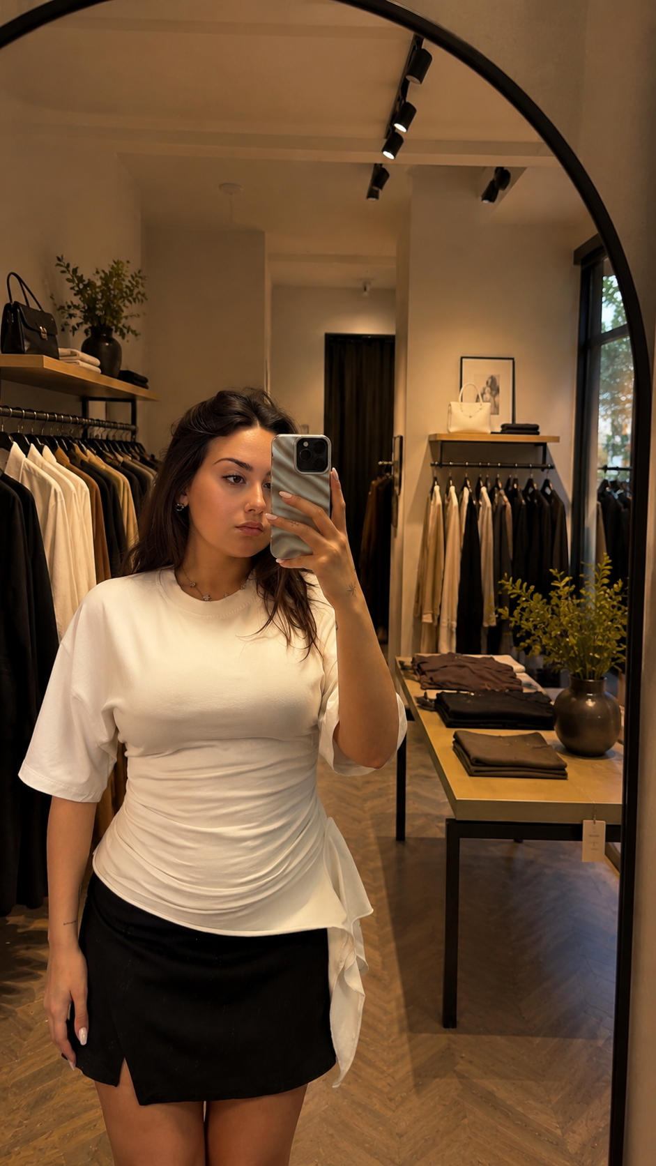 T Shirt bianca nodo