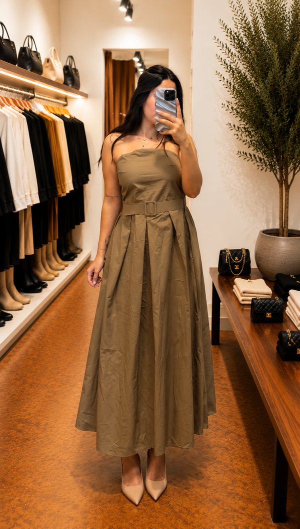 Vestito con cintura nel punto vita