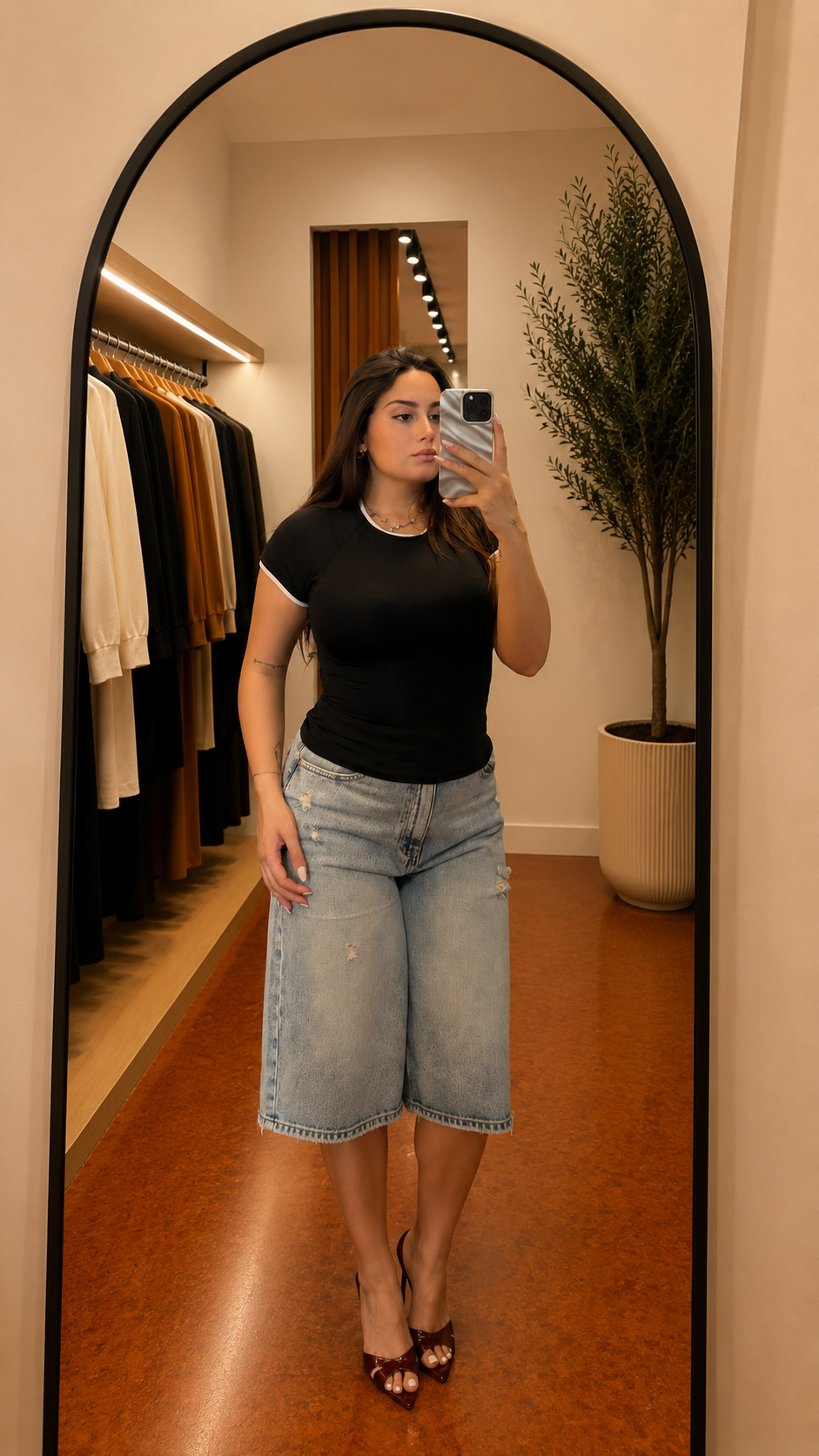 Bermuda in denim